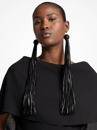 Michael Kors Tassel Leather Earrings