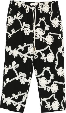 Honor The Gift Embroidered Drawstring Trousers