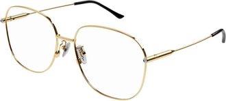 Gucci GG Logo Zonnebril - Dames - Brillen - Geel - 59 MM - Accessoires
