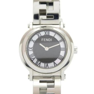 Fendi Pre-owned Stainless Steel Horloge - Dames - Vintage Horloges - Grijs - ONE Size - Vintage