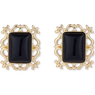 Petit Moments Viva Stud Earrings in Gold/Black at Nordstrom