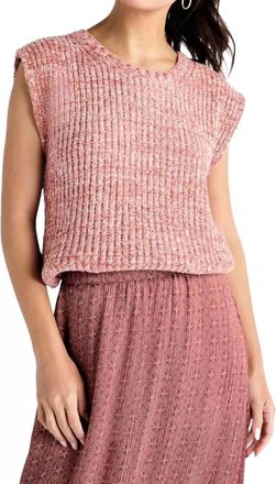 Splendid Annie Chenille Sweater Vest In Boysenberry