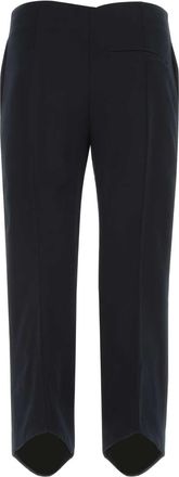 Bottega Veneta Womens Midnight Blue Cotton Cropped Cut Pant 4020 Exterior: Pantaloni Trousers