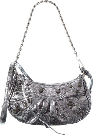 Balenciaga Le Cagole Mini Leather Wallet On Chain