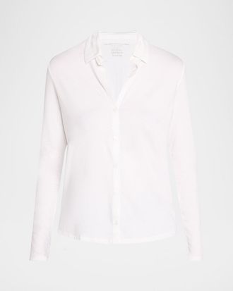 Majestic Filatures Soft Touch Button-Front Shirt
