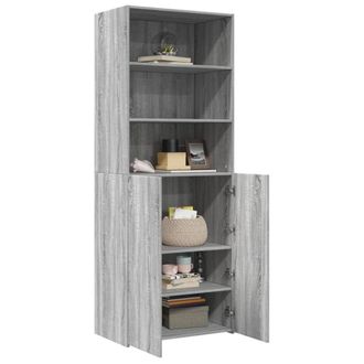 Berkfield Home Highboard Grey Sonoma 70x42.5x185 cm Engineered Wood