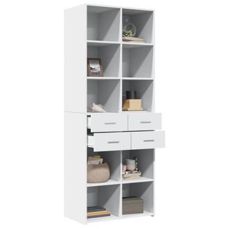 Berkfield Home Highboard White 70x42.5x185 cm Engineered Wood