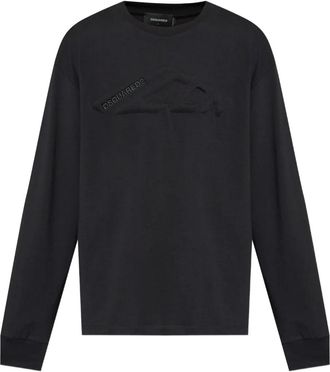 Dsquared2 T-shirt a maniche lunghe - Nero