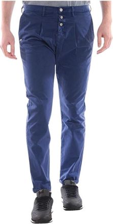 Daniele Alessandrini Jeans - Heren - Slim Fit Broeken - Blauw - W36 - Katoen - Broeken