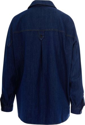 Sessun Womens Overshirt Nevada Nautica Blue Cotton Shirt