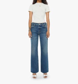 Mother Womens Lil Reifler Jeans In Wash: After Midnight