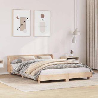 vidaXL Bed Frame without Mattress 150x200 cm King Size Solid Wood Pine Vidaxl