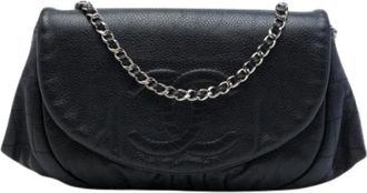 Chanel Pre-owned Crossbody Bag - Dames - Vintage Schoudertas - Zwart - ONE Size - Leer - Vintage