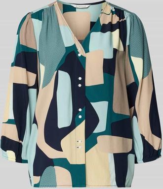 Tom Tailor Regular Fit Langarmbluse aus reiner Viskose in Petrol, Gr&ouml;&szlig;e 34