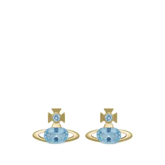 Vivienne Westwood Earrings, female, Yellow, Size: ONE SIZE Orb Crystal Earrings
