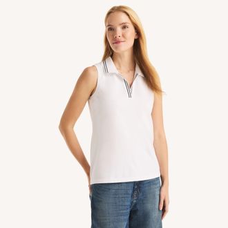 Nautica Womens Sleeveless Deck Polo