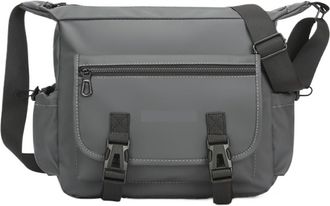 Generic Compatible For Mens casual Oxford personalized trendy shoulder bag crossbody(White)