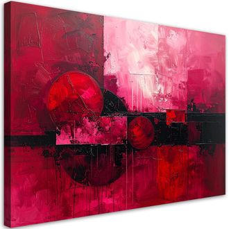 Feeby Impresi&oacute;n De Imagen Abstracci&oacute;n Carm&iacute;n Pintada En Una Escena Nocturna 100x70