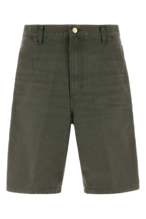 Carhartt Work in Progress Carhartt Wip Army Green Cotton Single Knee Shorts