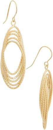 Italian Gold, Inc 10K Textured Twist Ovals Drop Earrings