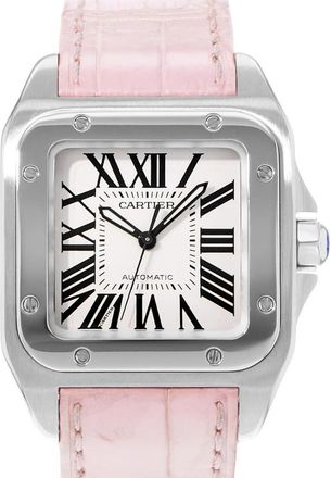 Cartier Pre-owned Cartier Santos 100 Automatic Silver Dial Mens Watch W20106X8