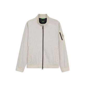BOSS Double-piping blouson jacket with water-repellent finish