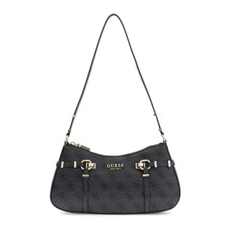 Guess Leona Logo Shoulder Bag - female - Guess - Shoulder Bags - Black - ONE SIZE - Bags