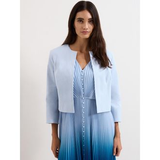 Phase Eight Elizabeth Cropped Jacket in Pale Blue at Nordstrom, Size 14