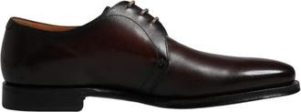 Dolce & Gabbana Zwarte leren Derby formele schoenen - Heren - Nette schoenen - Bruin - 44 EU - Leer - Schoenen