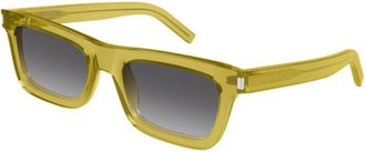 Saint Laurent Sunglasses, unisex, Yellow, Size: 54 MM Rectangle Sunglasses