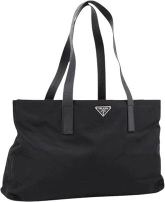 Prada Pre-owned Vintage Tote Bag - Dames - Vintage Shopper - Zwart - ONE Size - Nylon - Vintage