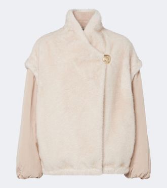 Moncler Chardonneret fleece down jacket