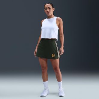 Nike Womens High-Waisted 3 Skort in Green | IH7748-323