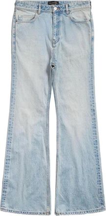 Balenciaga High-Waisted Flare Jeans - Dames - Loose Fit Jeans - Blauw - W27 - Katoen - Jeans