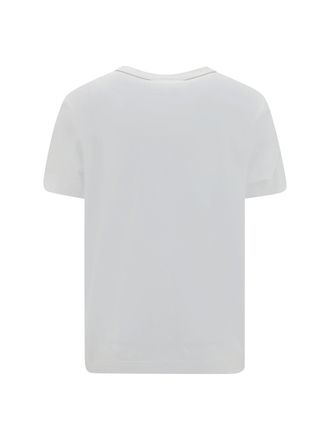 Brunello Cucinelli Womens Monochrome T-Shirt Bianco Cotton T-Shirts And Polos