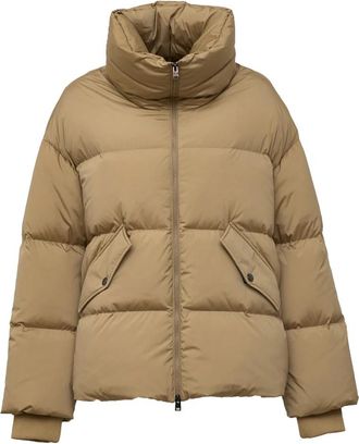 Woolrich Kelly Jacket - Dames - Winterjassen - Beige - L - Leer - Jassen