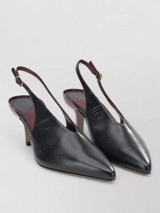 Chlo&eacute; suzie 50mm leather slingback pointed pumps