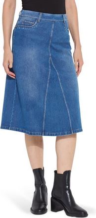 Lyssé ntials Bella Denim Skirt in Mid Wash at Nordstrom, Size X-Small