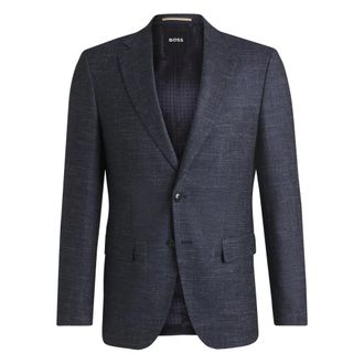 HUGO BOSS 50539804-404 Blazer - Heren - Pakken - Blauw - Maat: L Katoen