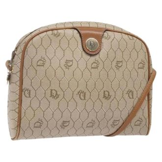 Dior Pre-owned Cross Body Bags, female, Beige, Size: ONE SIZE Pre-owned Vintage Shoulder Bag