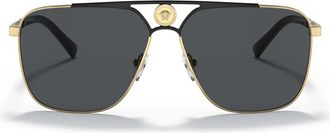 Versace Sunglasses Ve2238 143687 Gold/Dark Gray Unisex