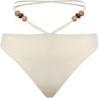 Magda Butrym Bikini Bottoms With Straps And Beads