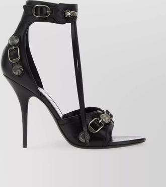 Balenciaga leather heel sandals