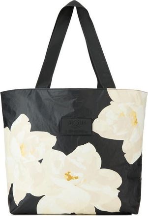 Aloha Collection Day Tripper Mohala Water Resistant Tote in Snow/Black at Nordstrom