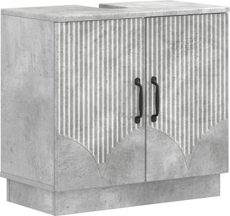 vidaXL Mueble De Lavabo Para Ba&ntilde;o Hoorn Gris Hormig&oacute;n Vidaxl