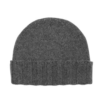 Drumohr Cuffia Rasata - Heren - Accessoires - Grijs - Maat: 46 CM Kasjmier