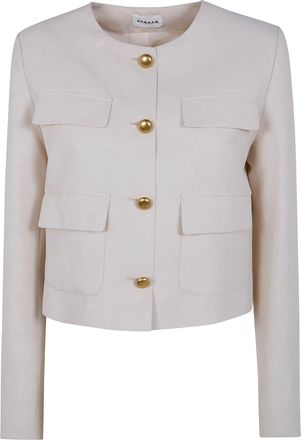 P.A.R.O.S.H. P. A.R. O.S. H. Raisa26 Viscose Linen Jacket