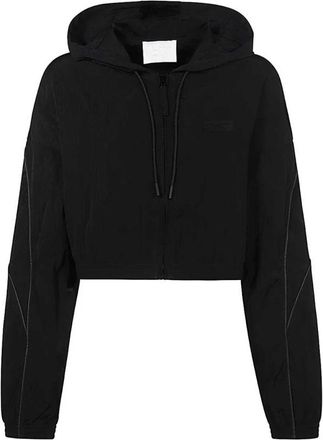 Reebok Capuchon nylon jas - Dames - Sportshirts - Zwart - 2XS - Nylon - Fitness