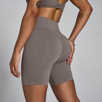 MyProtein Short sin costuras Tempo de cintura media para mujer de MP - Gris ceniza - XS