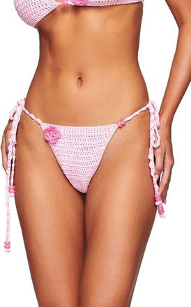 I.AM.GIA Lanai Crochet Bikini Bottoms in Baby Pink at Nordstrom, Size X-Small